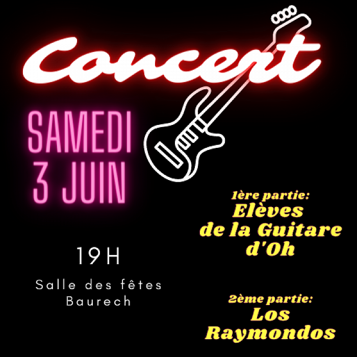 guitare concert 3 juin